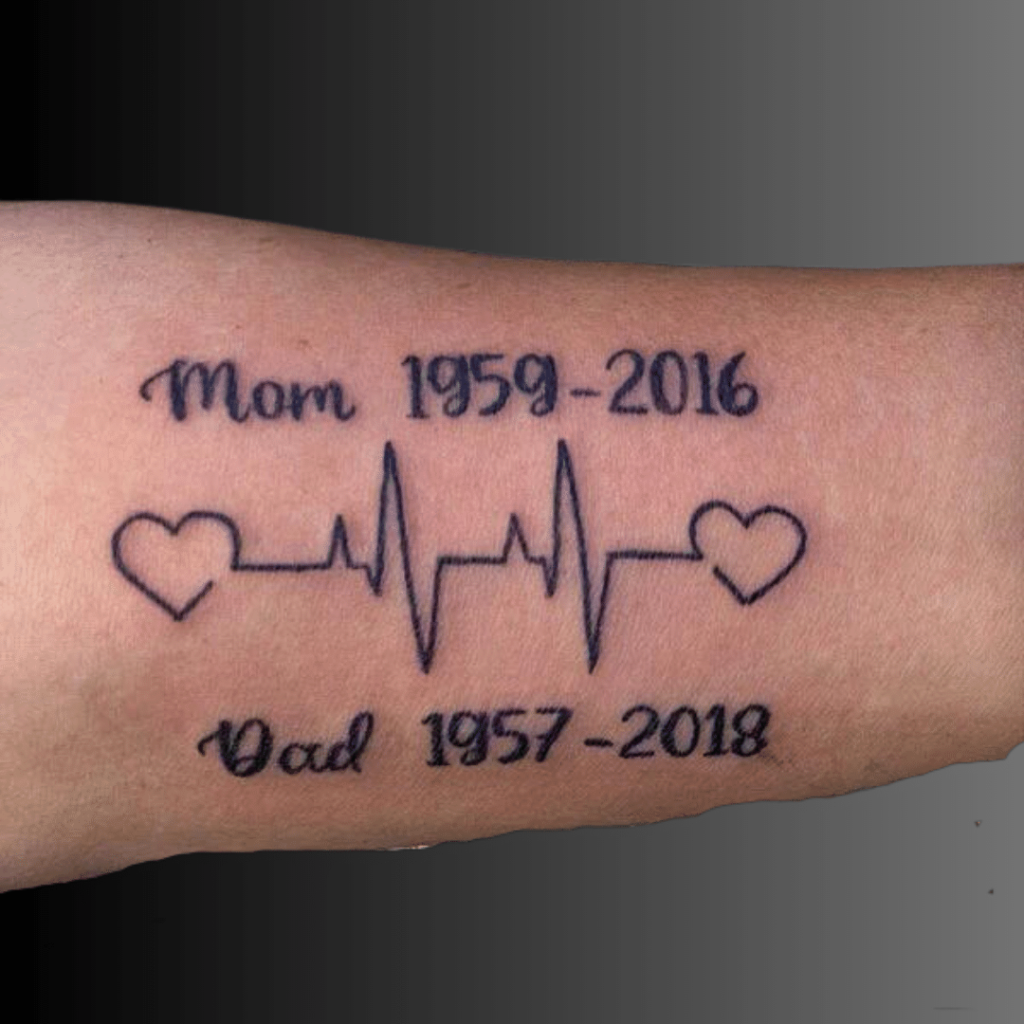 Dad Birth Date Tattoo