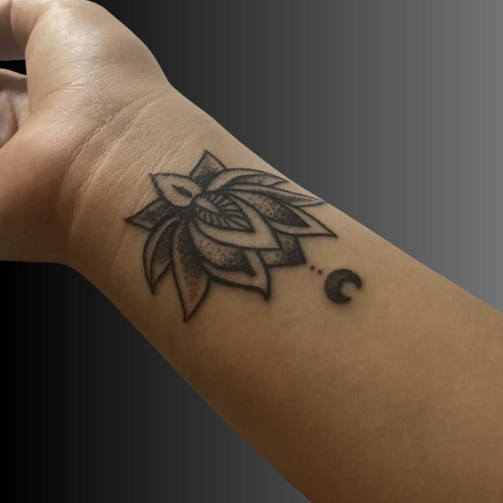 Lotus of Karma Tattoo Design (1)